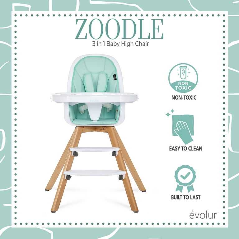 INFANS 3 in 1 Baby High Chair, Electric Baby Swing, Infant Booster with  Remote Control, Removable Tray, Double Cushion 