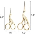 thumbnail image 3 of 2PCS Vintage Stork Shape Sewing Scissors Stainless Steel Tailor Scissors Sharp Sewing Shears for Embroidery, Sewing, Craft, Art Work & Everyday Use, 3 of 8