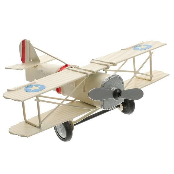 Retro Iron Aircraft Vintage Airplane Model Metal Airplane Ornament Kids Toy