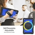 thumbnail image 7 of For Samsung Galaxy Tab A7 Lite Case 8.7 inch, 360 Rotating Shockproof Cover with Stand, Screen Protector, Shoulder Strap (2021, SM-T220/T225/T227), Dark Blue PC, 7 of 7