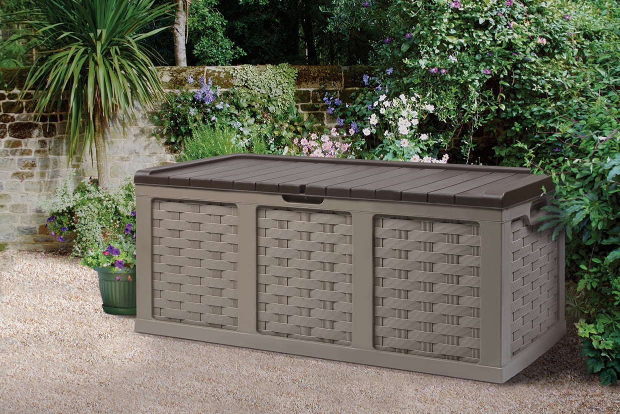 153 Gallon Plastic Deck Box, Mocha Brown by Starplast