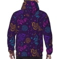thumbnail image 3 of Bingfone Colorful Snake Men's Drawstring Hoodie Long Sleeve Pocket Sweatshirts-Medium, 3 of 6