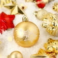 thumbnail image 4 of Homhougo—70 pcs Red & Gold Shatterproof Christmas Ball Ornaments, 4 of 7