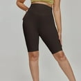 thumbnail image 2 of ABATAB Yoga Shorts for Women High Waist Workout Butt Lifting Shorts Plain Tight Gym Running Bermuda Shorts, 2 of 3