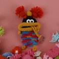 thumbnail image 1 of Estuche para llaves con forma de salchicha, tejido a mano, súper lindo, para niña, feo, lindo, tejido a crochet en lana, estuche protector para llaves, bolsa extraíble, 1 of 6