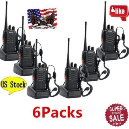 Ktaxon 6 Pack BaoFeng BF-888S Two Way Radio - customize 6pack