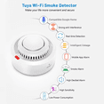 thumbnail image 2 of Tuya Sensor de humo inteligente con WiFi, Detector de humo de protección contra incendios, sistema de seguridad de sonido de 85dB, bomberos, Control por aplicación Smartlife, 2 of 5