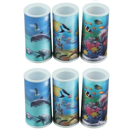 

Christmas Savings Clearance 2022! CWCWFHZH Plastic Battery Box Candle Holder Marine Series Without Battery Real Wax Pillar Rustic Candles Warm Light (D3 H6 級 Pack Of 6