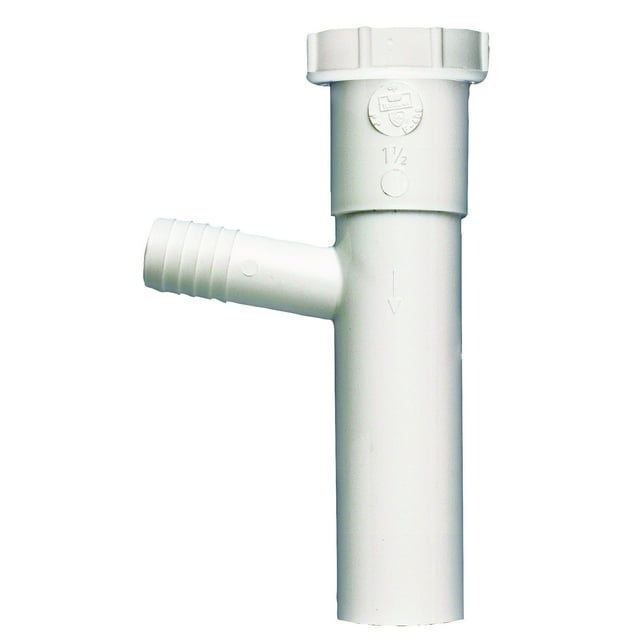 Pieza trasera de plástico Plumb Pak PP66-4W para lavavajillas, rama de 3/4 pulgadas