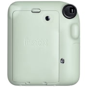 Fujifilm INSTAX MINI 12 Instant Film Cameras, Bundle with PixiByte Microfiber Cloth, Green
