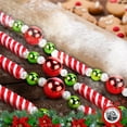 thumbnail image 5 of NorthPoleXpress Plastic Candy Bead Peppermint Ball Christmas Garland, Shinny Multicolor Artificial Garland, 5 of 7