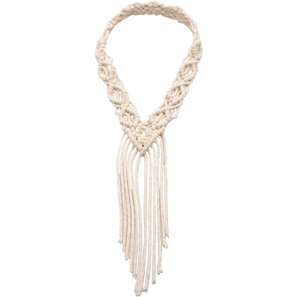 Diadema de macramé de estilo nórdico, diadema de viaje tejida, diadema tejida delicada