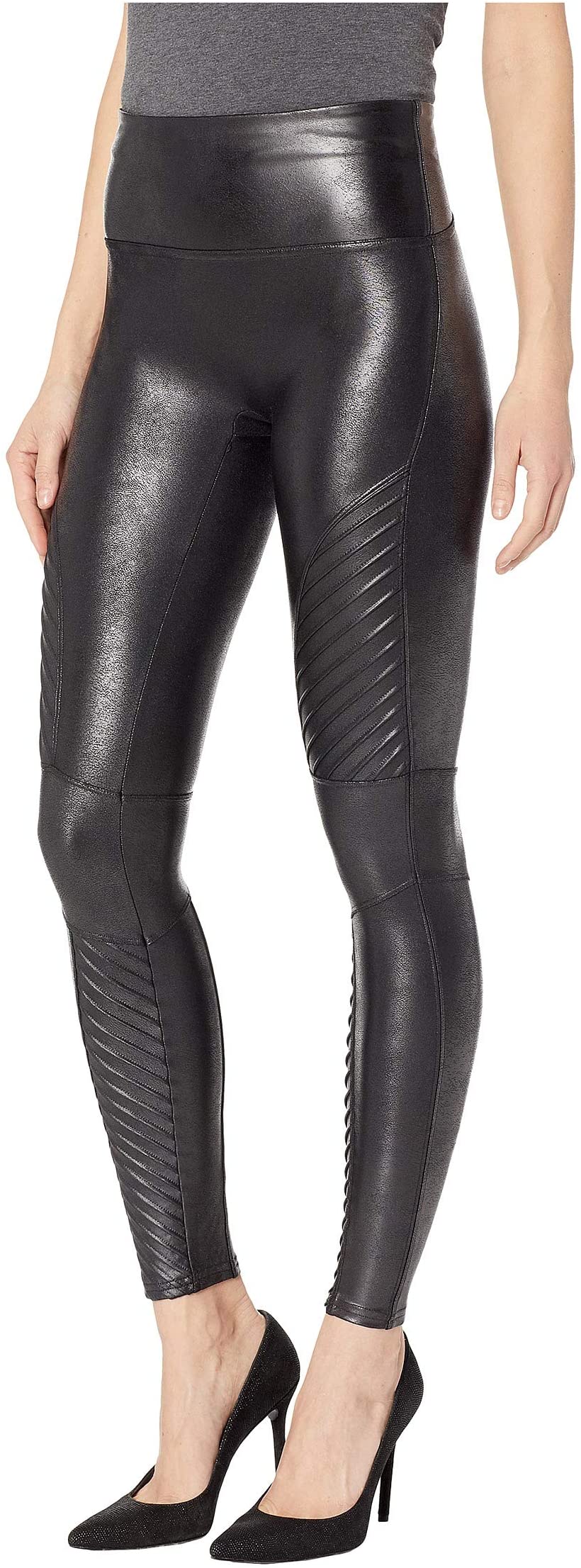 Spanx Faux Leather Moto Leggings 