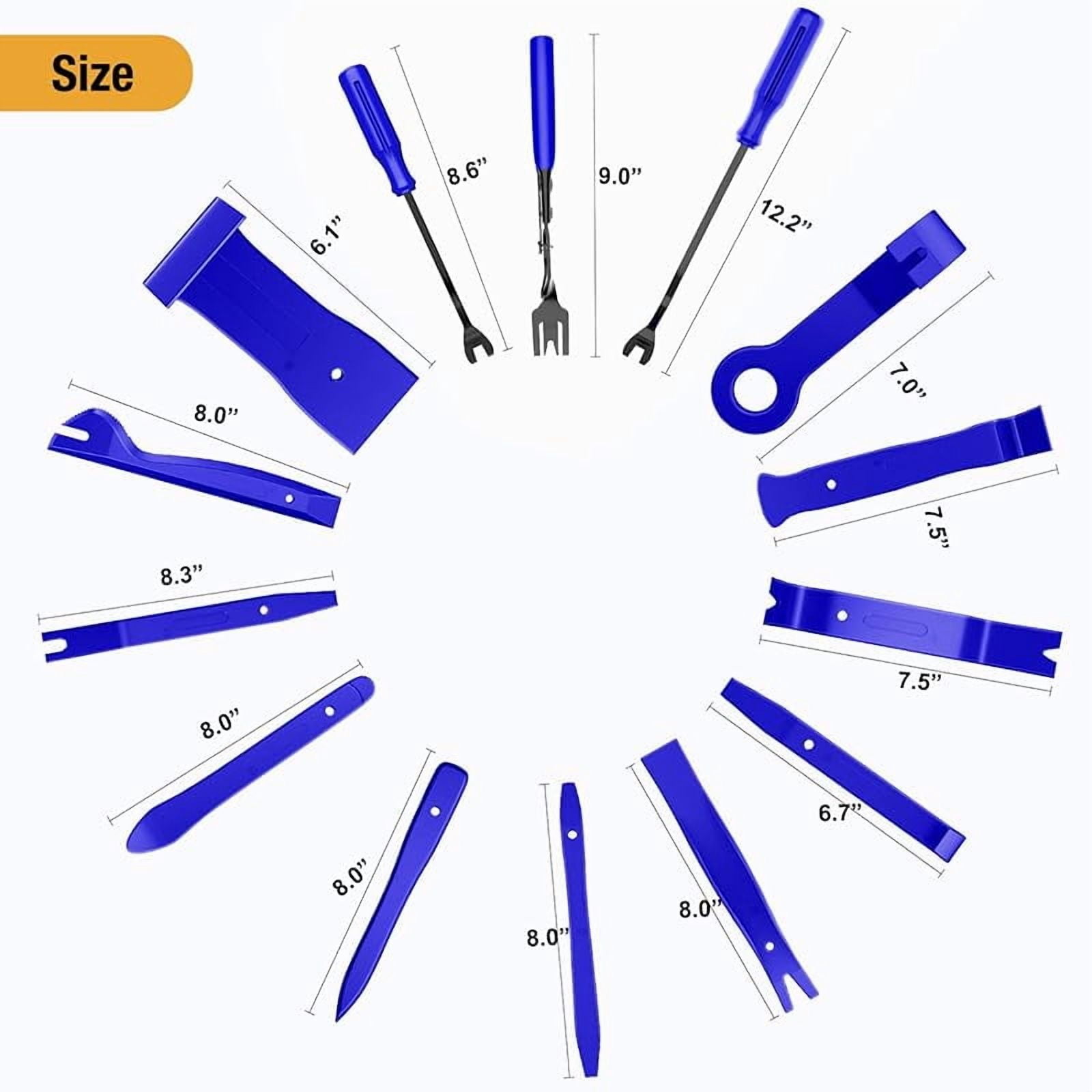 GOOACC - GRC-33 240PCS Bumper Retainer Clips Car Plastic Rivets Fasteners Push Retainer Kit Most Popular Sizes Auto Push Pin Rivets Set -Door Trim Panel Fender Clips for GM Ford Toyota Honda Chrysler