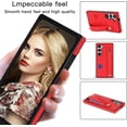 thumbnail image 4 of Case for Samsung Galaxy S23 with Card Slot Holder, Removable Adjustable Shoulder Strap Lanyard Crossbody Neck Purse Phone Case for Samsung Galaxy S23 KB Red, 4 of 15