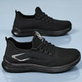 thumbnail image 3 of Dakaela Mens Running Shoes Sports Fashion Walking Sneakers Mesh Comfort Casual Dress Footwear Black 7.5, 3 of 8