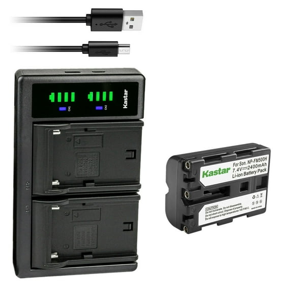 Kastar 1-Pack Battery and LTD2 USB Charger Replacement for Sony SLT-A99, SLT-A99V, a99V, Alpha α99II, a99 II, SLT-A99 II, a99II, a99V, ILCA-99M2 VG-C77AM, Viltrox monitor, Viltrox DC-50