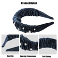thumbnail image 4 of Unique Bargains 1 Pcs Rhinestone Headband Faux Crystal Headbands Hair Accessories for Women Blue 1.57 Inch Wide, 4 of 7