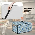 thumbnail image 5 of Renewold Toaster Oven Protector Easy Clean Microwave Oven Air Fryer Cover Dust Protection Polyester Kitchen Countertop Appliance Protector, 18.5 x 14.5 x 9 Inches, Butterfly Flower Blue, 5 of 7