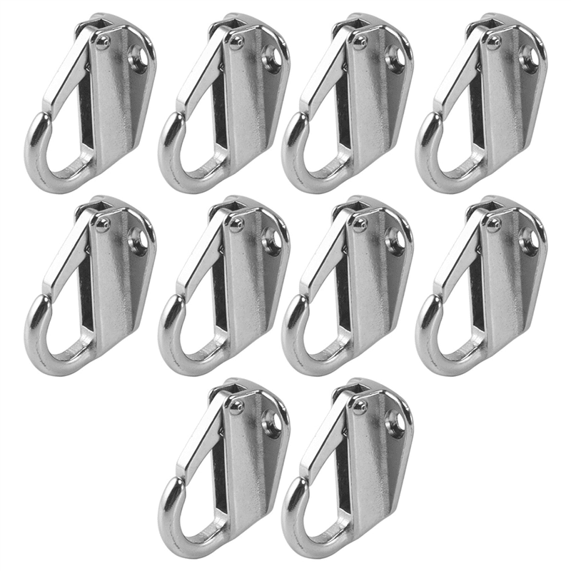 Marine Boat Fender Hooks Stainless Steel Spring Snap Type Fender