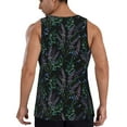 thumbnail image 3 of Xecao Lavender Flowers Men's Tank Top Workout Quick Dry Sleeveless Gym Jogging Muscle Shirts Summer Swim Beach Tops, 3 of 9