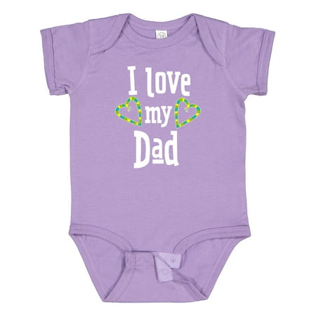 

Inktastic I Love My Dad- Hearts Gift Baby Boy or Baby Girl Bodysuit
