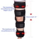 thumbnail image 3 of Rodillera ROM con bisagras, soporte de rodilla post operatorio, ajustable, negro, 3 of 8