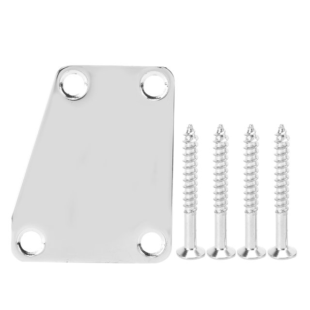 Guitar Neck Plate, Trapezoid Guitar Neck Plate Fine Crafts High Strength For Jazz Bass