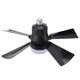 thumbnail image 1 of 4333rf luz de ventilador de techo de control remoto, tornillo e26 en ventilador de techo con 3 temperaturas de color, 3 velocidades bulbo led motor integelga reversible para reversible para, 1 of 7