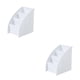 thumbnail image 4 of Inteprter Organizadores de teléfono para llaves de escritorio para el hogar, Mini soporte de almacenamiento de Control remoto, cajas de almacenamiento blanco 2piezas Inteprter CBP103545, 4 of 6