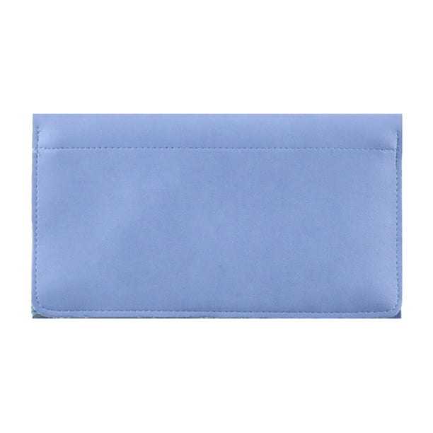 Sonducket Cartera de almacenamiento portátil tarjetero monedero de colección cápsula de monedas con hebilla contenedor de colección bolsa Carteras Azul