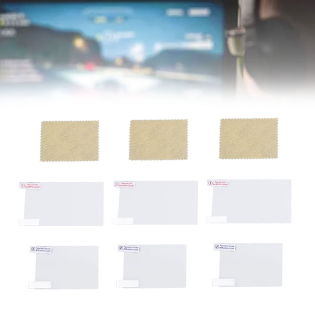 Game Console Screen Protector, High Clarity Game Console Screen Protector Film 3 Pack PET Tempered Glass for Replacement