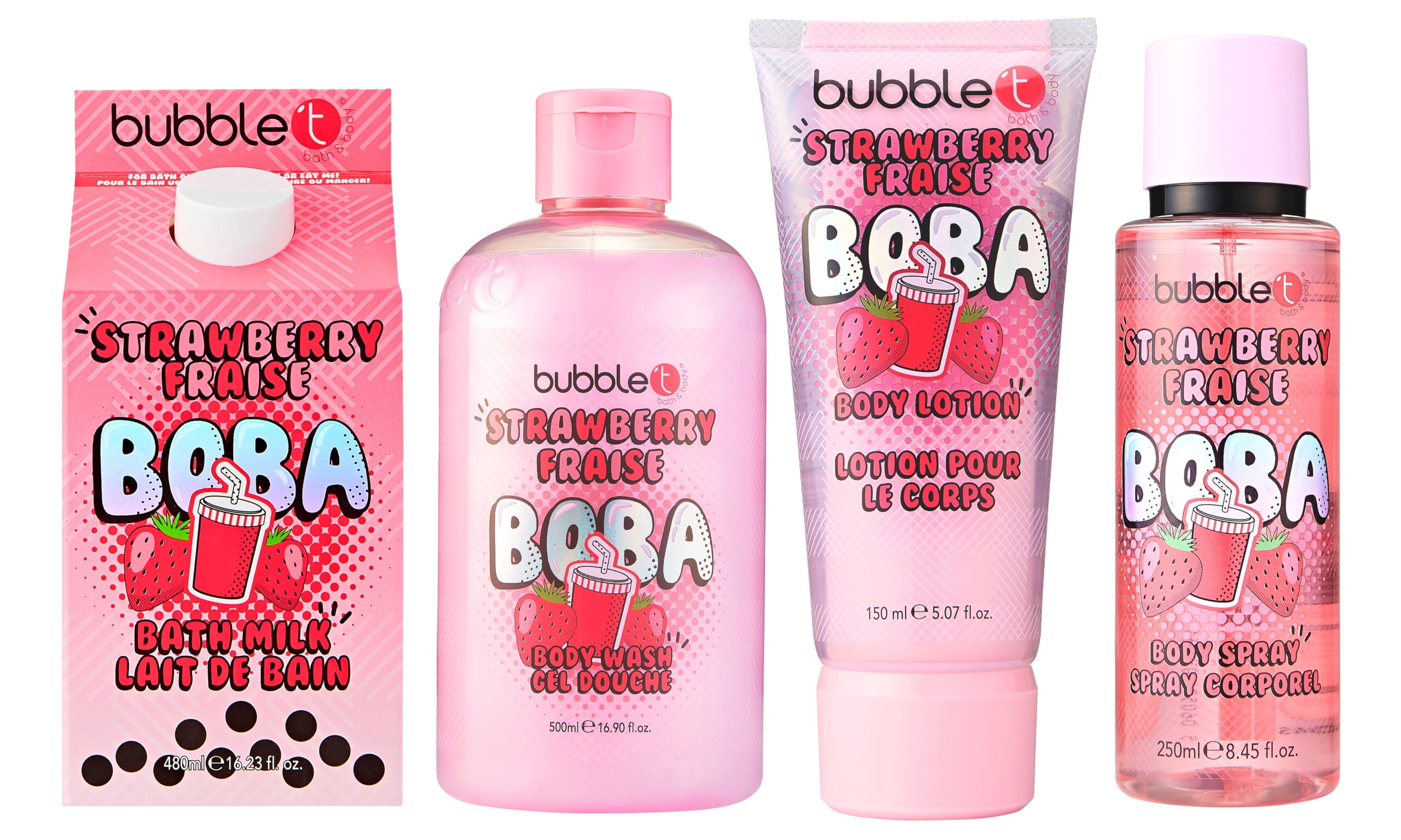 Bubble T BOBA Strawberry Moisturizing Body Lotion