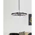 thumbnail image 3 of Serena 32 inch crystal round chandelier in black, 3 of 9