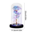 thumbnail image 3 of CaiYueKe LED Rose Night Light with Butterflies Glass Dome Preserved Flower Romantic Gift for Women Valentine's Day Birthday Christmas Home Decor, 3 of 8