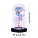 thumbnail image 3 of 1Pcs 9.05x4.52" Glass Dome Preserved Rose Night Light with Multicolor LED Lights and Butterflies Valentine's Day Birthday Gift for Women Featuring Glowing Roses and Starry Sky Design1Pcs JASKFLY, 3 of 9
