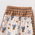thumbnail image 3 of 2-Pack Baby Boys Jogger Pants Soft Stretch Cotton Solid Color Elastic Waist Casual Bottoms Black，Gray，Green,Navy,Cream.Size 6M-4Y, 3 of 7