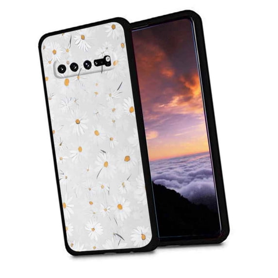 Daisies-Floral-178 Phone Case, Degined for Samsung Galaxy S10 Case Men Women, Flexible Silicone Shockproof Case for Samsung Galaxy S10