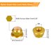 thumbnail image 2 of Tuercas de bloqueo hexagonales con inserto de nailon, 10 piezas - M4 x 0.7mm tuerca de brida autolock de aleación de aluminio (Oro), 2 of 6