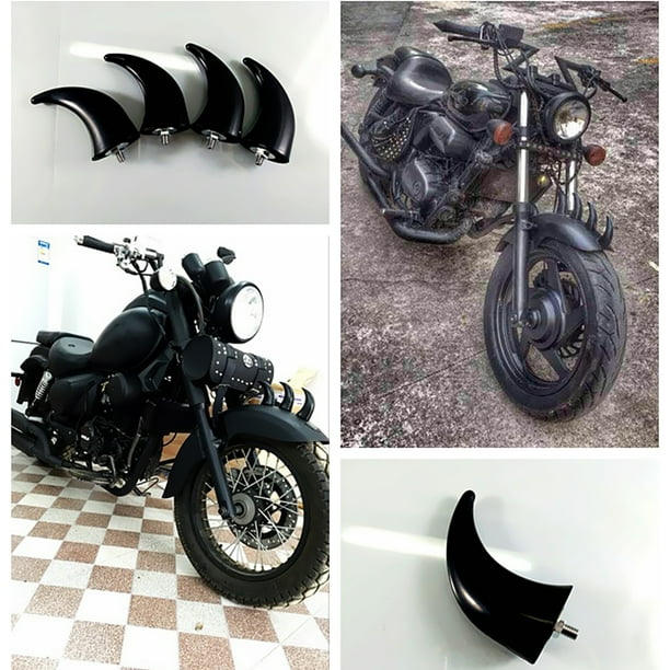 Pegatinas Universales Macarena para Techo y Bocinas Denteras de Motocicleta Negro