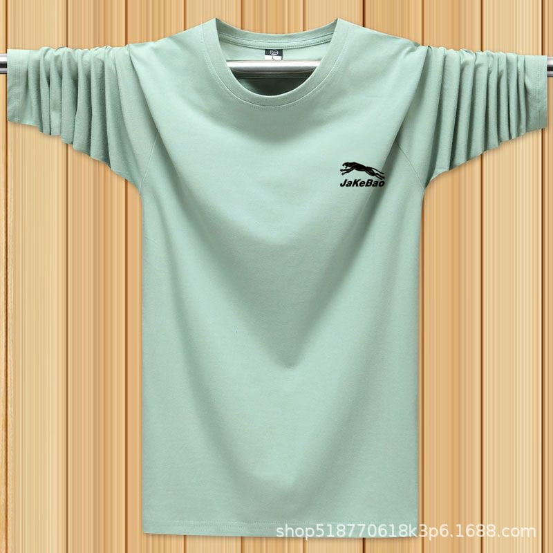 and autumn mens long-sleeved T-shirt loose bottoming shirt youth autumn clothes plus  mens  clothes mens small shirt BOY