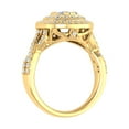 thumbnail image 2 of 1 Carat Prong Set Diamond Halo Engagement Ring in 10K Yellow Gold (Ring Size 7), 2 of 4