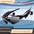 thumbnail image 2 of Wireless Bluetooth Sunglasses with Polarized Lenses for Music and Sports Blue 25x22cm, 2 of 6