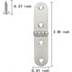 thumbnail image 3 of 20 Pieces Jewelry Box Hardware Hinges Satin Silver,Mini Nickel Hinges for Wooden Box, Small Hinges for Handmade Crafts, 3 of 5