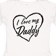 thumbnail image 4 of Inktastic I Love My Daddy in Black Chalk Heart Boys or Girls Long Sleeve Baby Bodysuit, 4 of 5