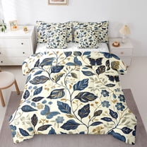 Castle Fairy Plants Leaves Twin Bedding Sets,Flower Butterfly Bedding Comforter Set