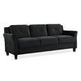thumbnail image 4 of Lifestyle Solutions Taryn Curved Arms Sofa, Black Fabric, 4 of 17