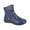 Navy, variant on Womens Leather Extra Wide Ankle Boots