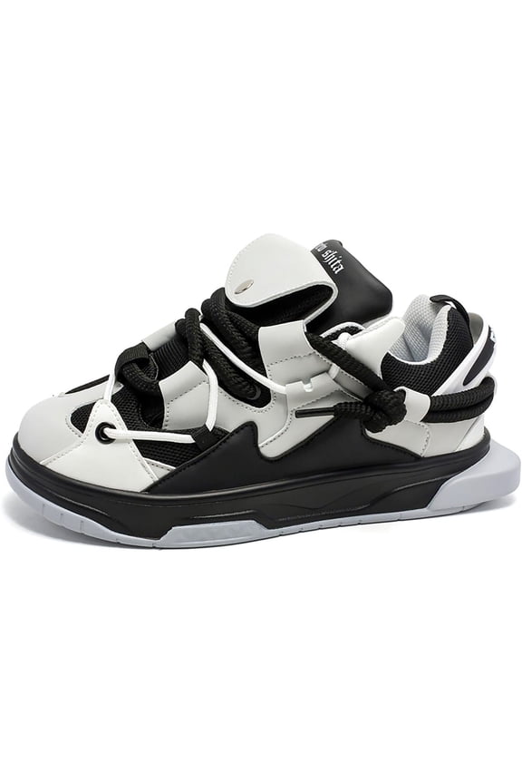 Fashion Womens Platform Chunky Sneakers Breathable Lightweight Height Increasing Footwear Unisex Casual Walking Running Tennis Shoes