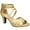 Gold Satin, variant on Crissa Women's Dress Sandals Color: Gold Satin Size: 7.5 WIDE
